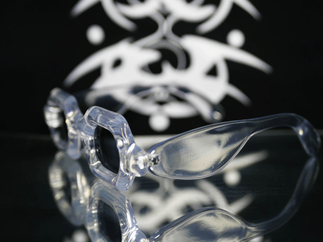 Lunette boudin transparente